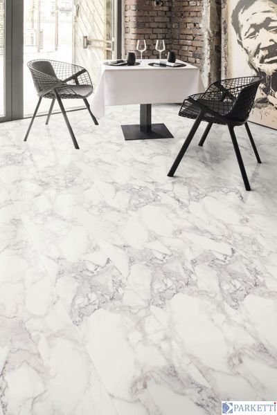Kaindl FLOORganic XPT O960 Marble Arabescato, органічна підлога Kaindl XPT O960 фото
