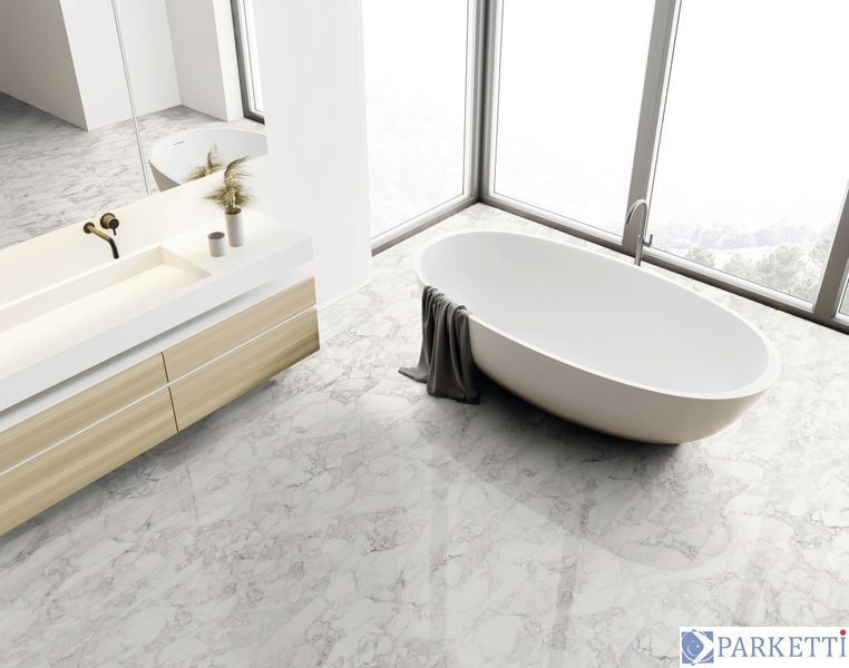 Kaindl FLOORganic XPT O960 Marble Arabescato, органічна підлога Kaindl XPT O960 фото