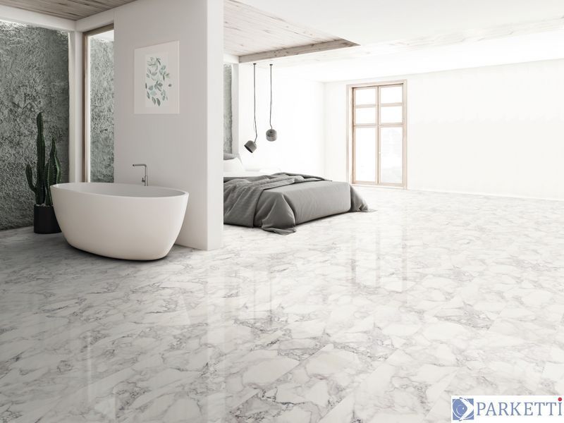 Kaindl FLOORganic XPT O960 Marble Arabescato, органічна підлога Kaindl XPT O960 фото