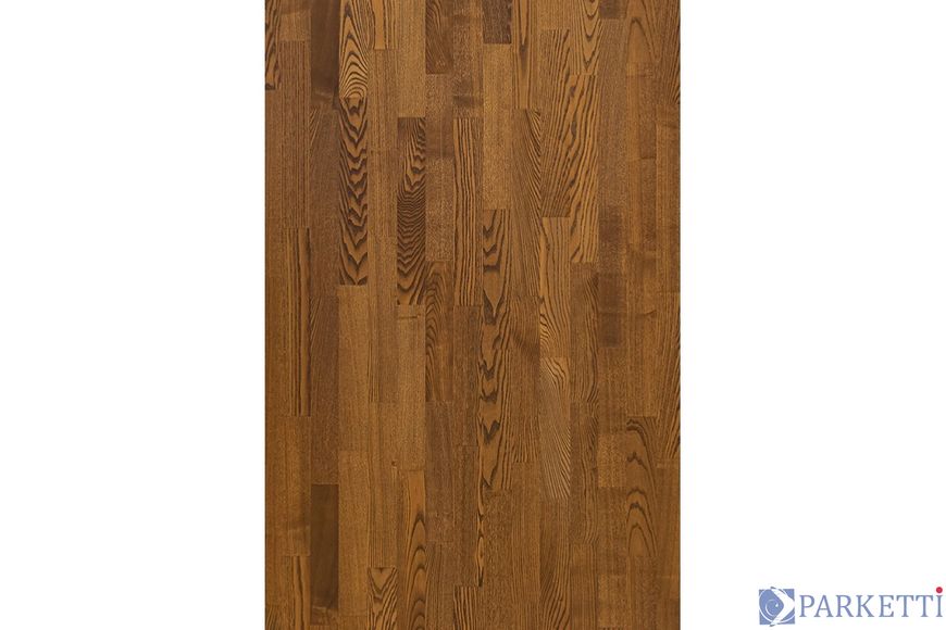 Паркетная доска Focus Floor Ясень Kalahari 3-полосный, легкий браш, темно-коричневый матовый лак 3031318165256175 фото