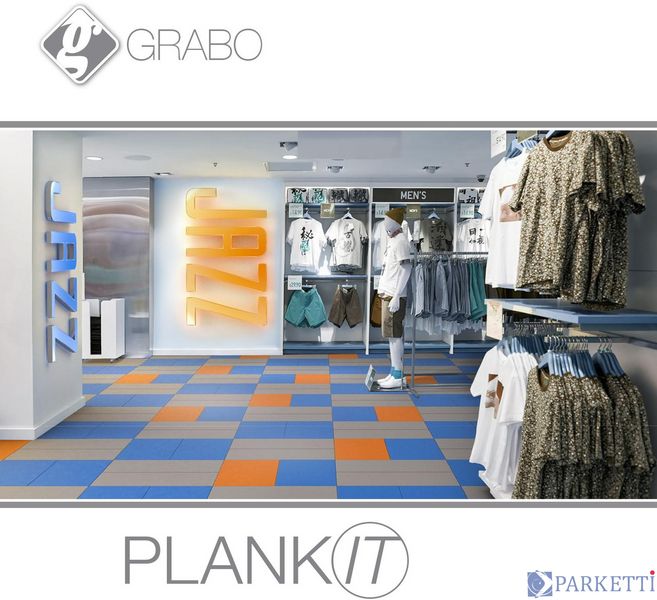 Grabo PlankIT Jazz 6152 Blue (Синій) вінілова плитка клейова PlankIT Jazz 6152 BL фото