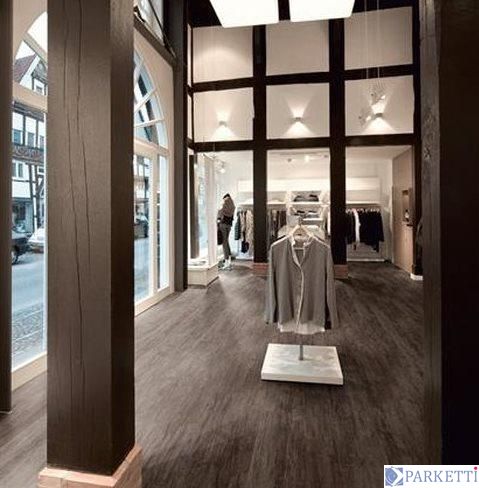 Expona Commercial Wood PUR 4064 Grey Heritage Cherry, виниловая плитка клеевая Polyflor Expona Commercial 4064 фото