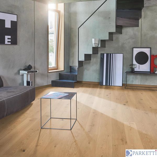 Parador 1748905 Trendtime 4 V4 Дуб Lugana light-whitewashed Рустик, брашована текстура, натуральна олія, паркетна дошка Parador 1748905 фото