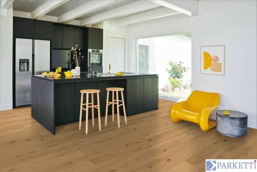 Parador 1748905 Trendtime 4 V4 Дуб Lugana light-whitewashed Рустик, брашована текстура, натуральна олія, паркетна дошка Parador 1748905 фото