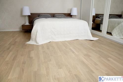 Паркетная доска Focus Floor Дуб Ostro White 3-полосный , белый матовый лак 3011178164001175 фото