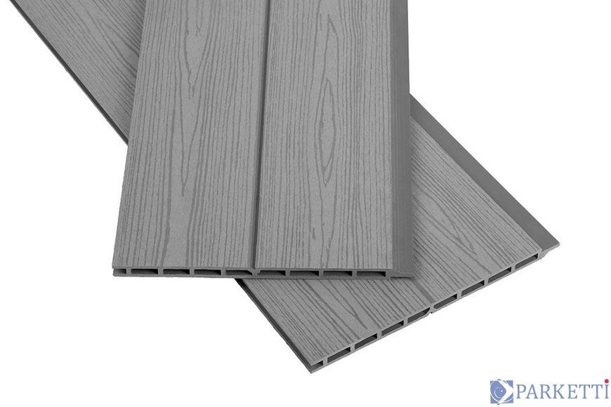Панель фасадна Polymer & Wood Сірий Панель Полимервуд Серый фото