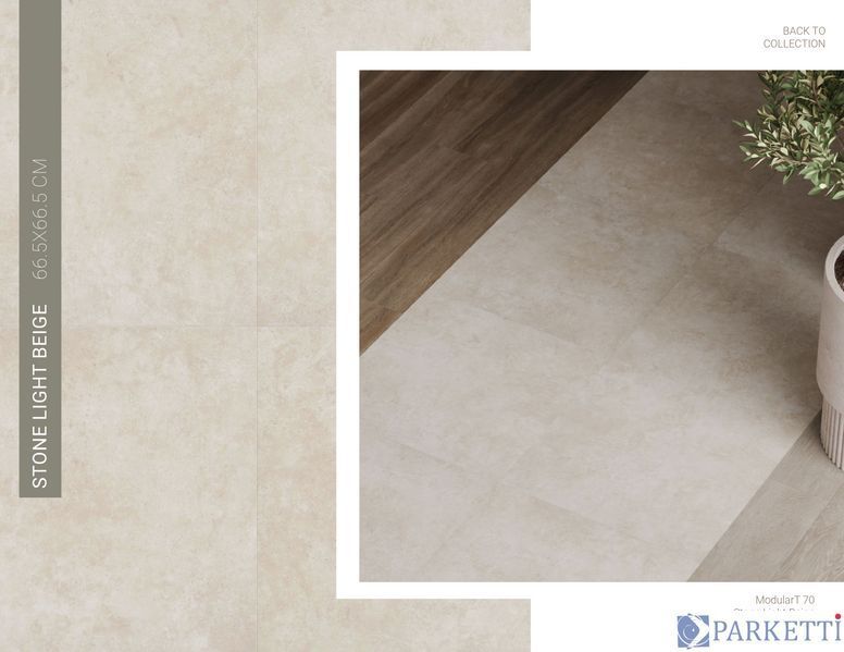 Tarkett Stone Light Beige Art Vinyl ModularT 70 257102014 клейова вінілова плитка Tarkett Modul 257102014 фото