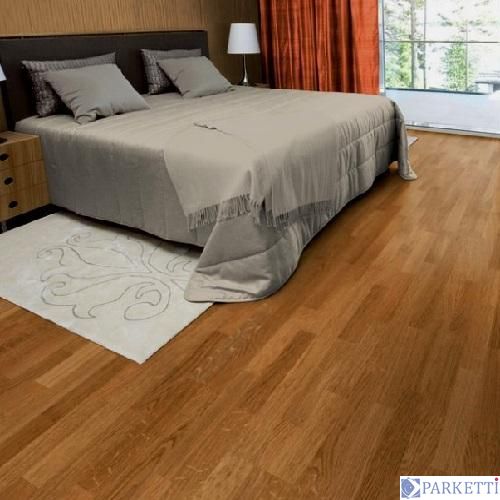 Паркетна дошка Focus Floor Дуб Lombarde 3-смуговий, коричневий матовий лак 3011278166155175 фото